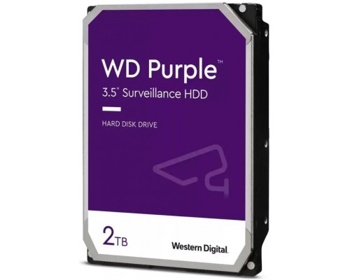 Винчестер 2000Gb SATAIII Western Digital Purple WD23PURZ 5400rpm 64Mb, адаптирован для систем видеонаблюдения