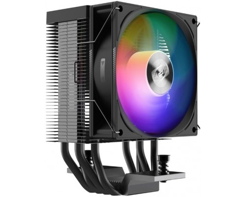 Кулер PCCooler R400 ARGB BK Socket 115X, 1200, 1700, AMX, 90мм, 650-2200rpm, 4pin PWM, 4 тепловые трубки, 180W