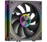 Вентилятор 120x120x25мм PCCooler F3 X120 ARGB BK, гидродинамический подшипник, 4pin PWM, 800-1800RPM, 28,4dBA, 54CFM, ARGB, черный