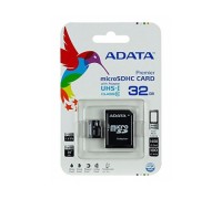 Карта памяти MicroSD 64Gb ADATA AUSDX64GUICL10A1-RA1 SDHC UHS-I U1 Class 10  запись/чтение - до 10/100 Мб/сек