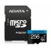 Карта памяти MicroSD 256Gb ADATA AUSDX256GUICL10A1-RA1 microSDXC UHS-I U1 class 10 запись/чтение - до 10/100 Мб/сек