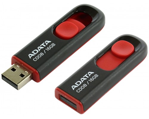 Флеш драйв A-DATA 16Gb USB2.0 C008 Classic AC008-16G-RKD черный