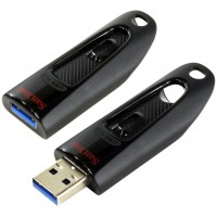 Флеш драйв SanDisk 256Gb USB3.0 Ultra SDCZ48-256G-U46 скорость чтения до 130MB/s черный
