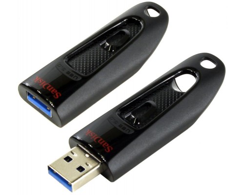 Флеш драйв SanDisk 256Gb USB3.0 Ultra SDCZ48-256G-U46 скорость чтения до 130MB/s черный