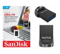 Флеш драйв SanDisk 128Gb USB3.1 Ultra Fit SDCZ430-128G-G46, скорость чтения до 130MB/s
