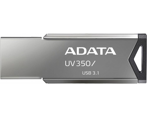 Флеш драйв A-DATA 64Gb USB3.2 AUV350-64G-RBK, металлический корпус, скорость чтения до 100MB/s