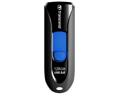 Флеш драйв Transcend 128Gb USB3.0 JetFlash 790 TS128GJF790K, запись/чтение - до 40/90 Мб/сек, черный-синий