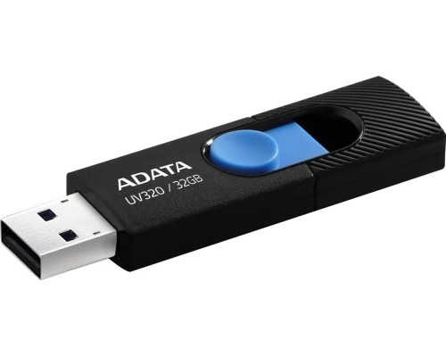 Флеш драйв A-DATA 32Gb USB3.2 AUV320 AUV320-32G-RBKBL, черный и голубой
