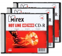 Диск CD-R 700Мб MIREX 48x HOT LINE Slim