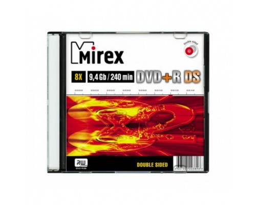 Диск DVD+R 9,4Гб Mirex 8x Double Sided (slim)