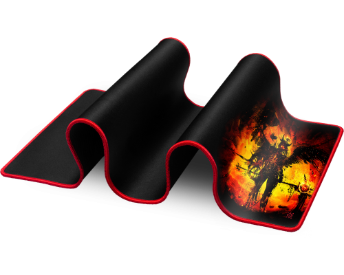 Коврик для мыши Defender Warrior игровой ткань 820x300x3мм черный с рисунком (50563)
