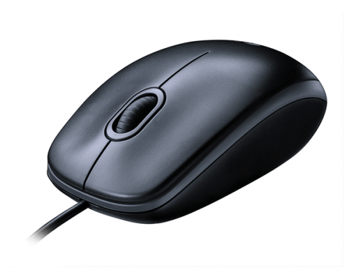 Мышь Logitech Mouse M100R оптическая 1000 dpi USB черный (910-005006)