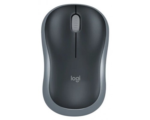 Мышь Logitech Wireless Mouse M185 беспроводная оптическая 2кн.+скр USB черно-серый (910-002252)