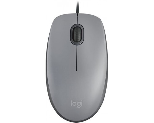 Мышь Logitech Mouse M110 Silent Grey оптическая, 2кн., USB, черный и темно-серый (910-005502)