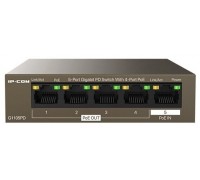 Коммутатор Tenda TEG1105PD 5х10/100/1000Мбит/с PoE (питание по PoE, без БП)