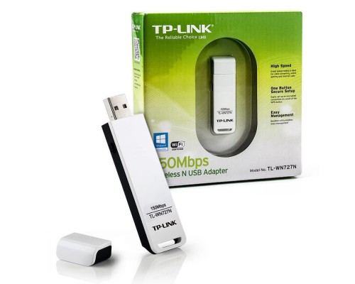 Адаптер Wi-Fi 802.11n TP-Link TL-WN727N 150Мбит/с, USB