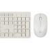 Клавиатура+мышь Oklick 240M, 2.4GHz, беспров. оптич. мышь 2кн+скр. 1600dpi, Slim, USB, белый
