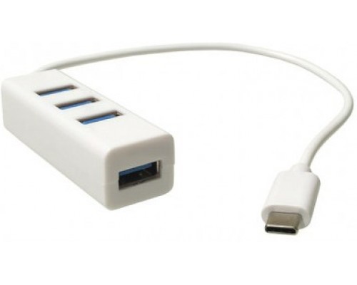 Разветвитель USB 3.0 Type-C 4 port USB3.0 F KS-is KS321 белый
