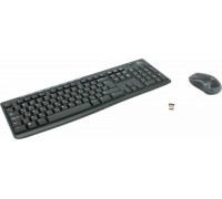 Клавиатура+мышь Logitech Wireless Desktop MK270 беспроводная слим мультимедиа USB черный (920-003381)