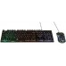 Клавиатура+мышь Nakatomi KMG-2305U оптическая мышь 1600dpi 4кн+колесо-кнопка клавиатура с RGB-подсветкой символов USB черный