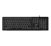 Клавиатура Genius SlimStar 820, 104кн., белая подсветка клавиш, USB, 1,8м, черный (31310055402)