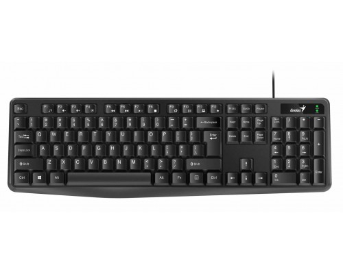Клавиатура Genius Smart KB-117, 104кн., USB, 1,5м, черный (31310016402)