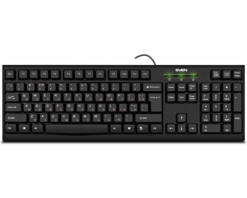 Клавиатура Sven KB-S300 104кн. 1,5м USB черный
