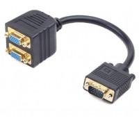 Разветвитель VGA Cablexpert CC-VGAX2-20CM VGA --> 2xVGA (15M->2*15F)
