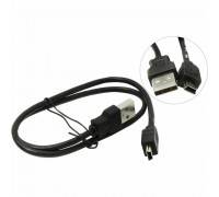 Кабель USB AM-miniB 5Pin 5Bites UC5007-005 - 0.5м чёрный