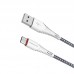Кабель USB AM-Type-C Borofone BX25, USB2.0, 3A, нейлоновая оплетка, 1м, белый