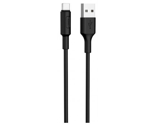 Кабель USB AM-Type-C Hoco X25 USB2.0, 3 A,  1м, черный