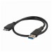 Кабель USB3.0 AM-microB 9Pin KS-is KS-465-0.5 зол конт, черный, 0.5м