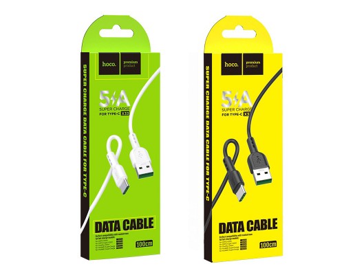 Кабель USB AM-Type-C Hoco X33 USB2.0, 5 A,  1м, черный