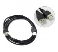 Удлинитель USB ExeGate EX138944RUS AM-AF, USB2.0, черный, 3м