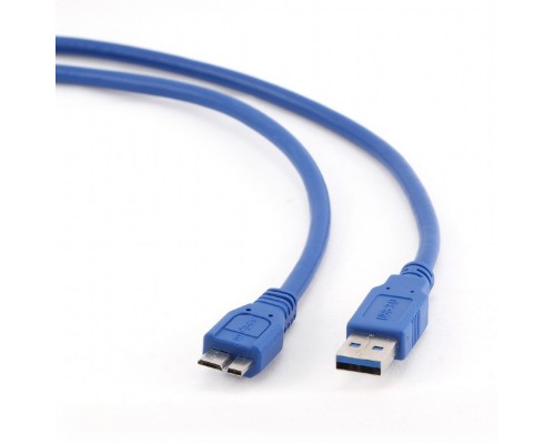 Кабель USB3.0 AM-microB 9Pin 5Bites UC3002-010, синий, 1.0м