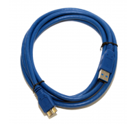 Кабель USB3.0 AM-microB 9Pin 5Bites UC3002-018, синий, 1,8м