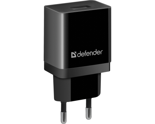 Адаптер питания 220V -> 5V 2100mA Defender UPC-11 1xUSB 2,1A, в комплекте кабель microUSB, черный (83556)