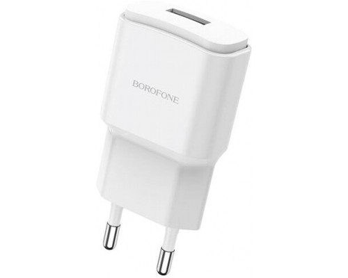 Адаптер питания 220V -> 5V 2100mA Borofone A48A 1xUSB A белый