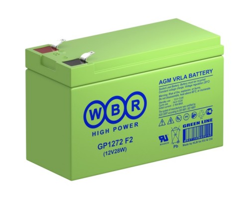 Аккумуляторная батарея для ИБП WBR GP1272 F2 12V, 7,2A·h