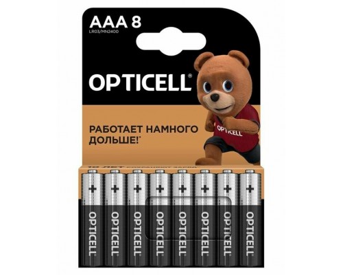 Элемент питания  AAA Opticell Basic AAA 8 PCS (блистер 8 штук), 1 штука