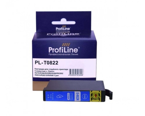 Картридж Profi Line Epson Stylus Photo R270/R390/RX590, Cyan (T0822)