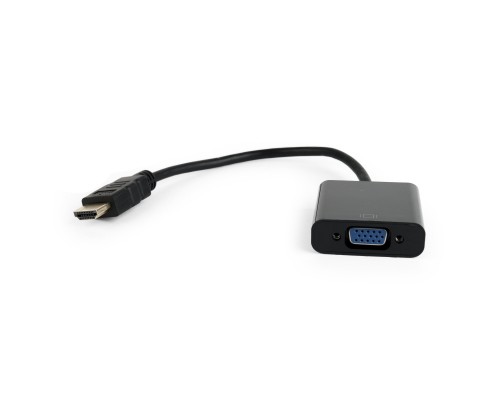 Переходник видео HDMI(M) -> VGA(F) Cablexpert A-HDMI-VGA-04 0.15м