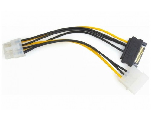Переходник питания видеокарты Orient C578 Molex+SATA M --> 8 pin PCI-E