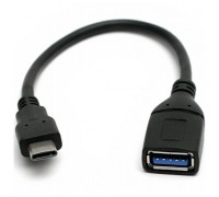 Адаптер USB 3.0 Type-C-AF OTG 5Bites TC304-02OTG, 0,2m, черный