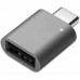 Адаптер USB 3.0 Type-C-AF OTG KS-is KS-388-S, серый