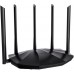 Маршрутизатор Wi-Fi Tenda RX2 Pro Wi-Fi 6 802.11ax 1500Мбит/с (2,4ГГц, 5ГГц), 4хGLAN, 5 внешних антенн, черный